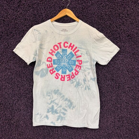 Red Hot Chili Peppers Totem Asterisk Band Tie Dye T-Shirt M - Picture 1 of 4